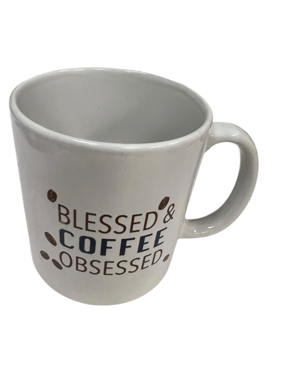 Royal Norfolk Mug Blessed and Coffee Obsessed